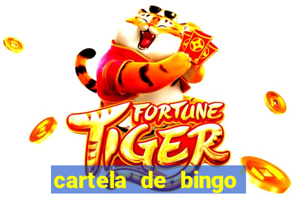 cartela de bingo cha de panela